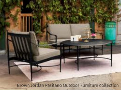 Brown Jordan Pasitano Outdoor Furniture collection.