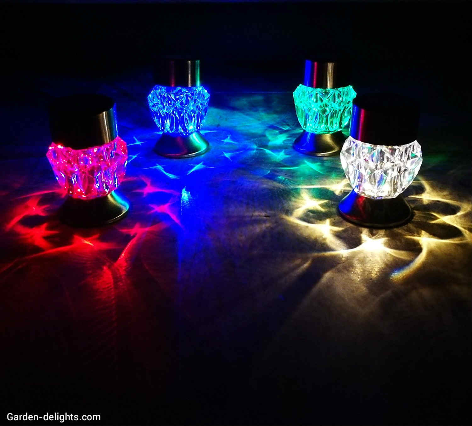  tabletop outdoor multicolored, white, green, blue, red, crystal solar lights on patio table at night, decorative lanterns, large, extra large outdoor lanterns, outdoor lanterns for patio, Walmart.