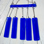 Glass wind chimes, wind chimes