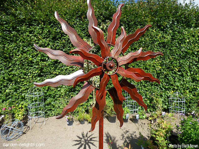Wind Spinners Kinetic Wind Sculptures Garden Art Garden Delights Com