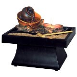 Urn Pour Zen Battery Operated Tabletop Japanese Fountain: 1 pcs glass candle.
