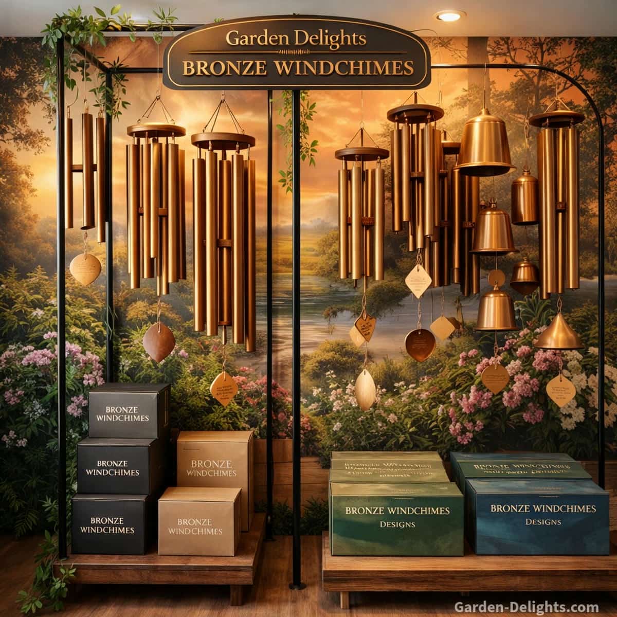bronze wind chimes selection for size and tone