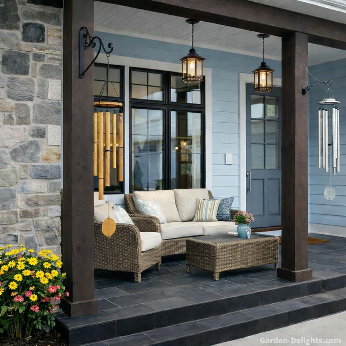 weatherproof wind chimes for porch