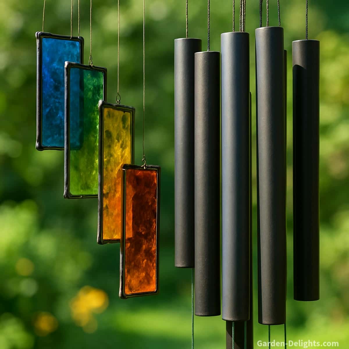 glass vs metal wind chime sound comparison