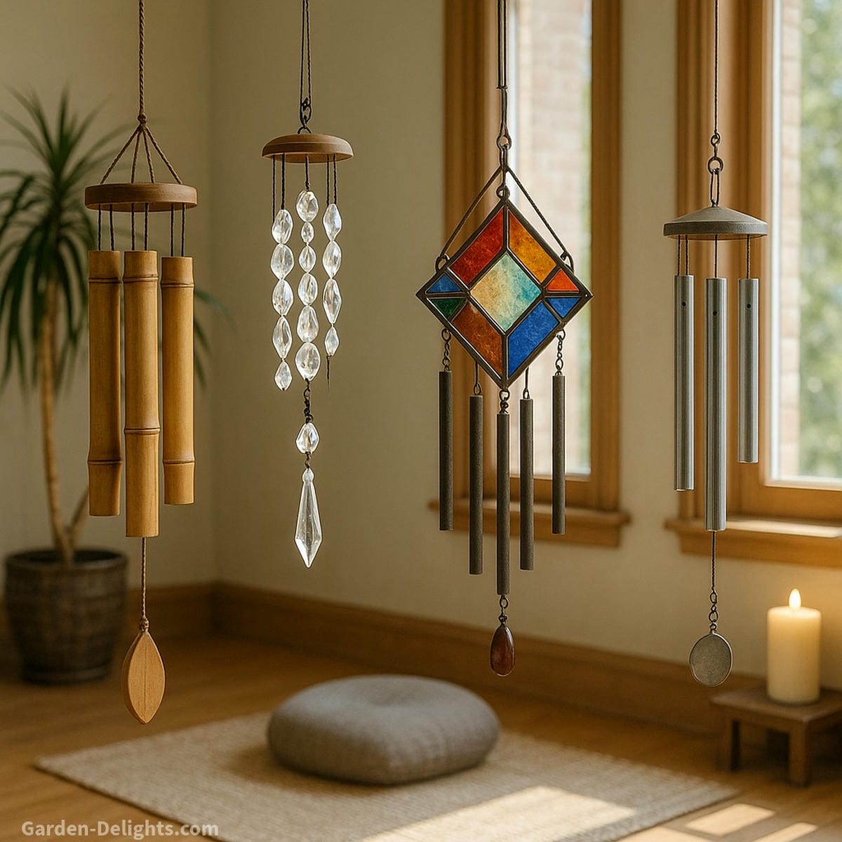 indoor wind chime material comparison