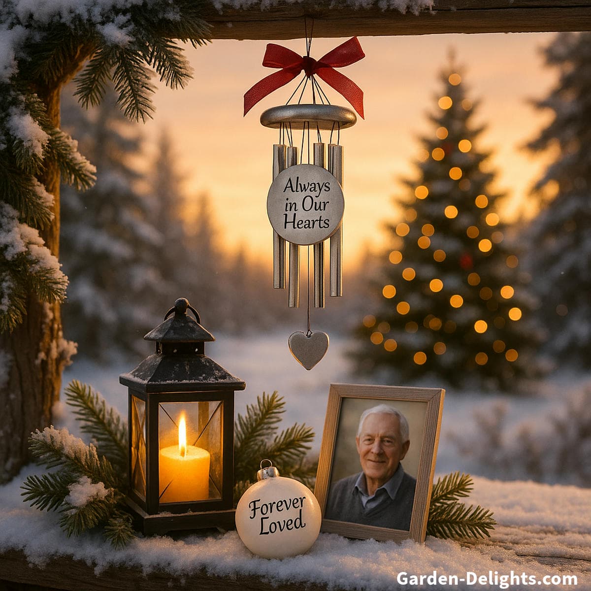 holiday memorial wind chimes