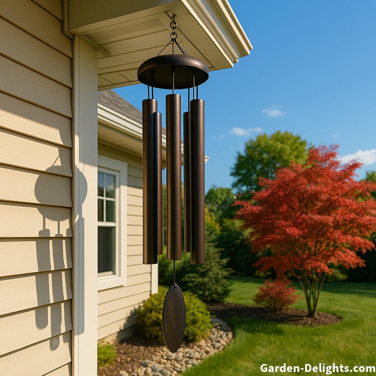 feng shui metal wind chimes