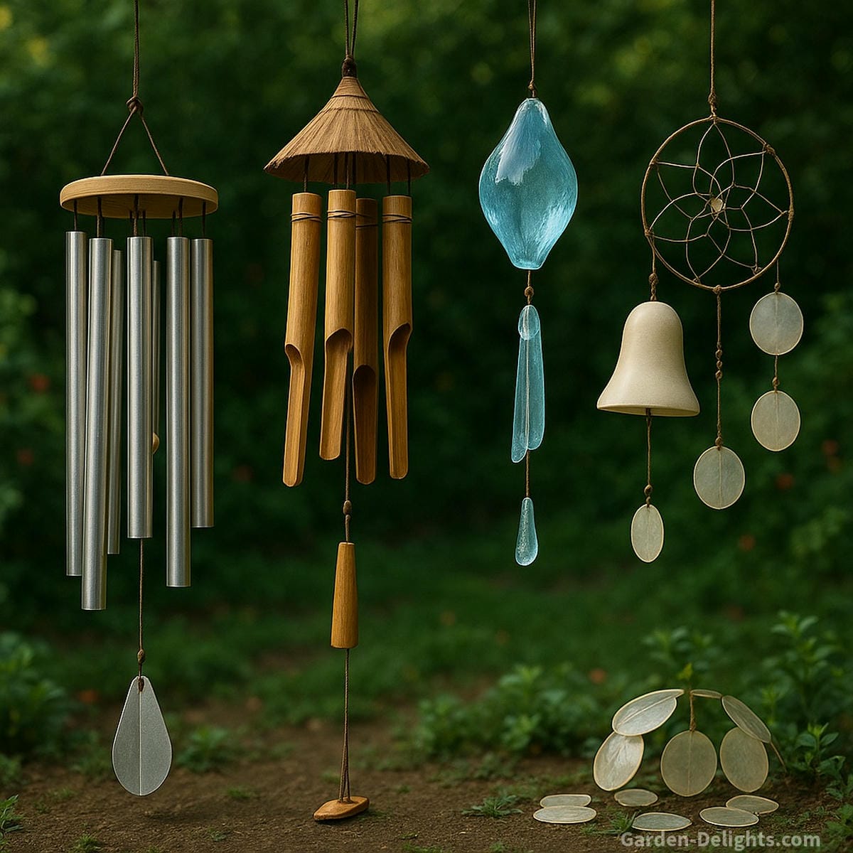 metal vs bamboo glass wind chimes