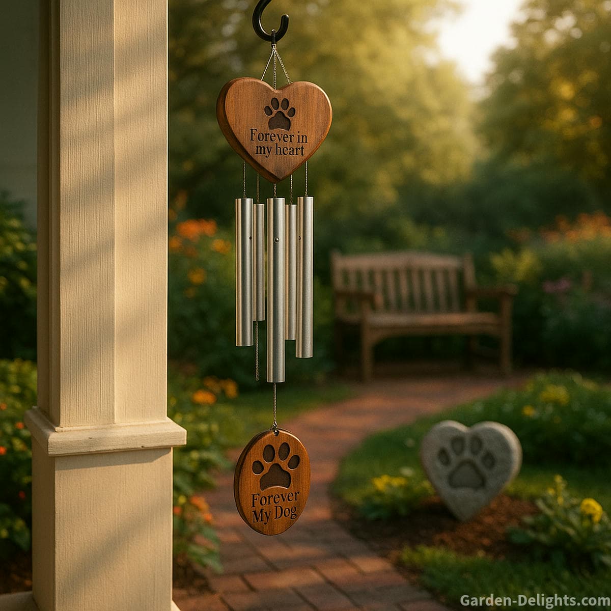 pet memorial wind chime porch
