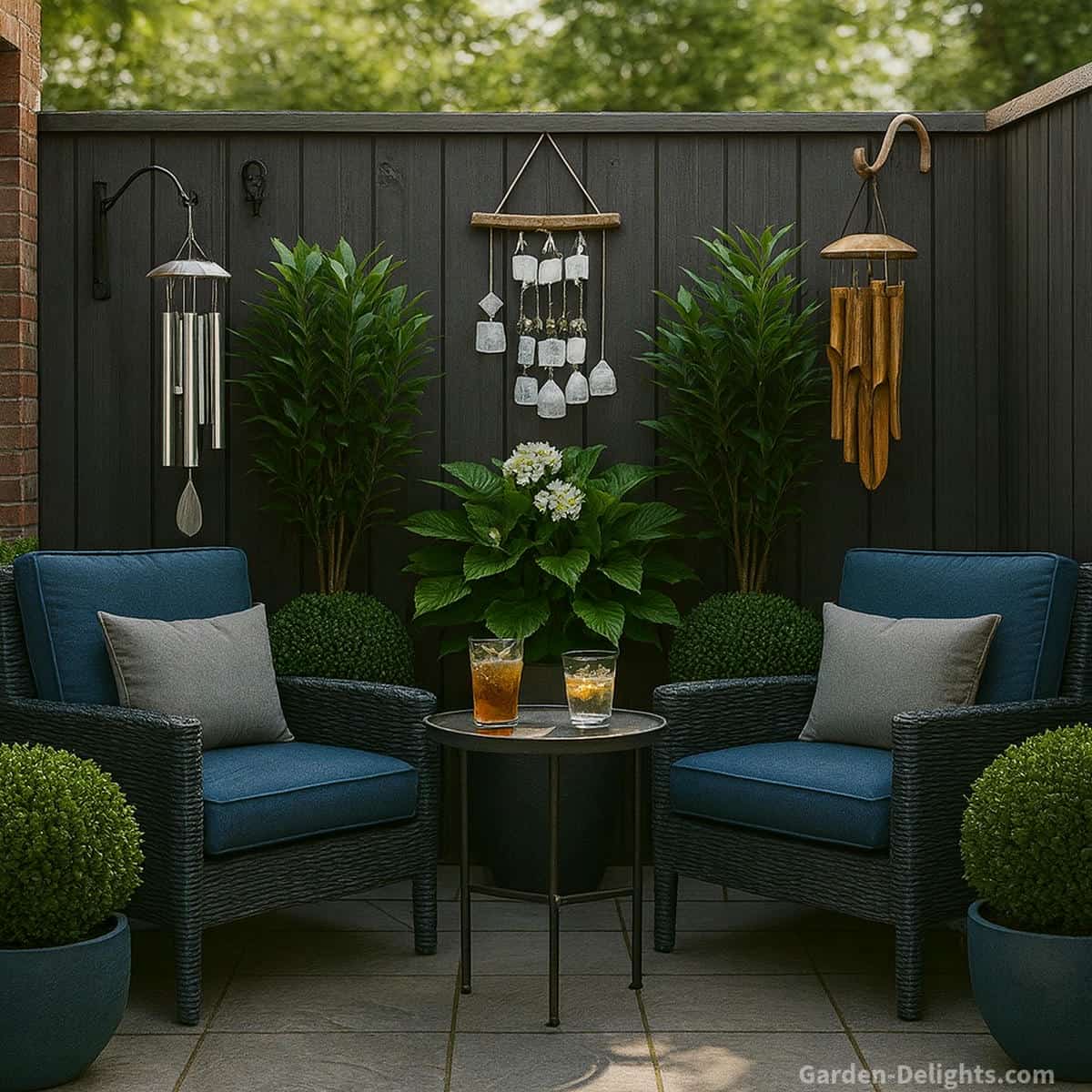 quiet bamboo aluminum wind chimes patio