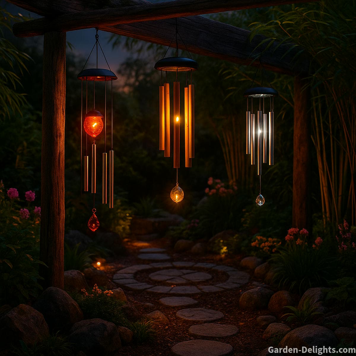feng shui solar wind chimes