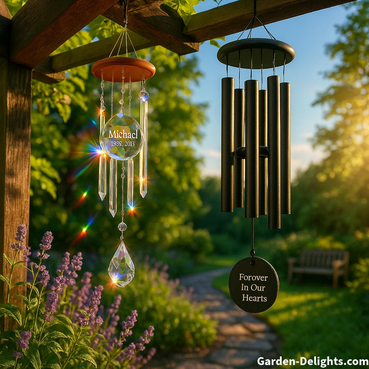 wind chimes for gifts crystal engraved birthday memorial housewarming