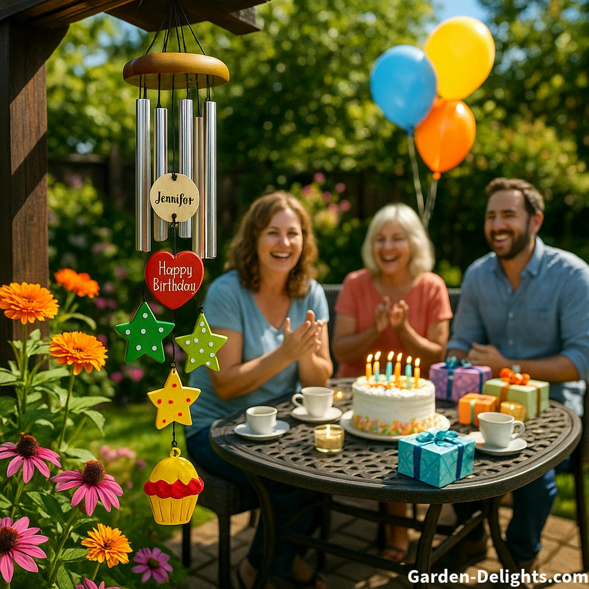 birthday wind chimes gift for mom friend