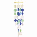 Wind Chime Capiz Indoor Outdoor Garden Decor Feng Shui Asian Art.